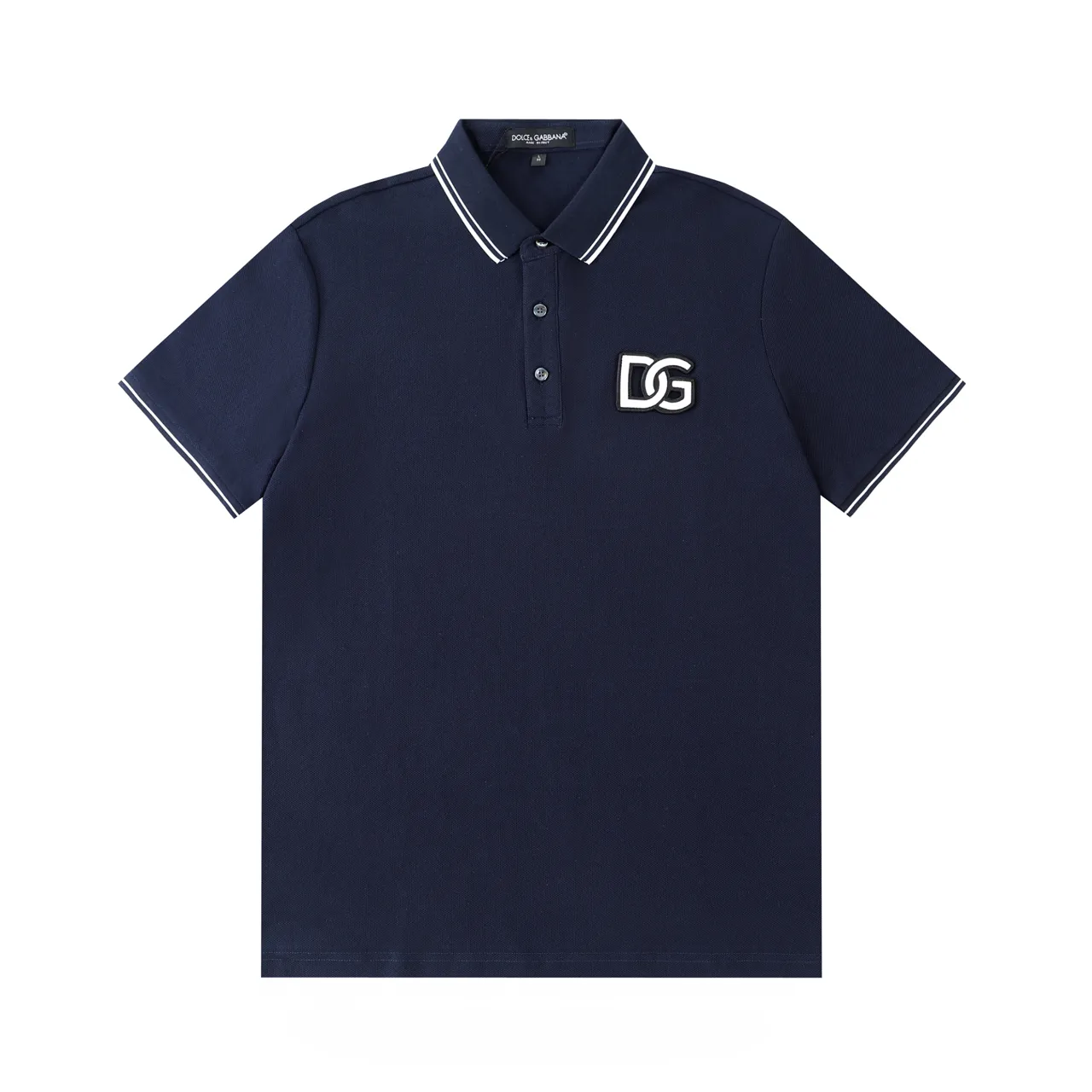 DG/ DG ， logo New Arrivalpolo Logo ， Retro Same Style T Versatile : Royal Blue Size：M-3XL